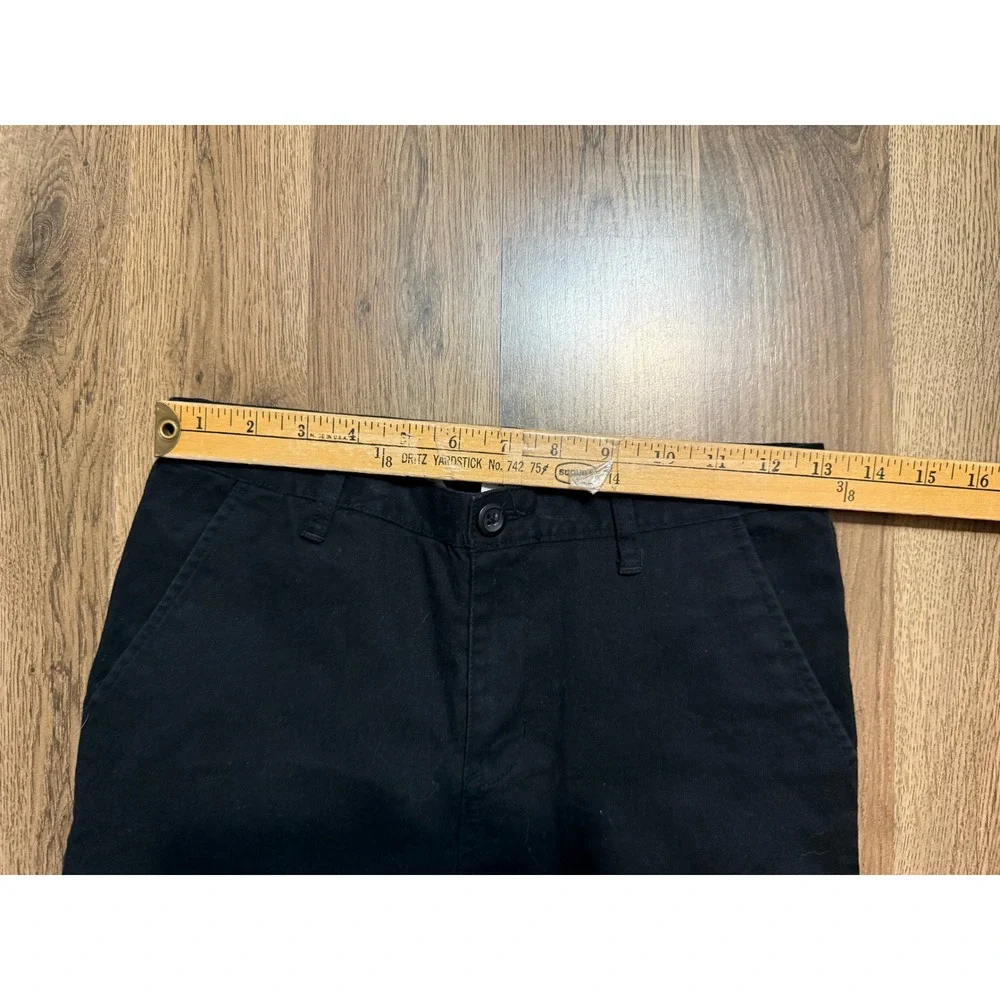 Old Navy Jeans Youth Boys Size 12 Black Denim Straight Pants Built in Flex